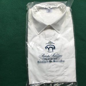NEW Men's Brooks Brothers White Shirt 15 1/2 -  33